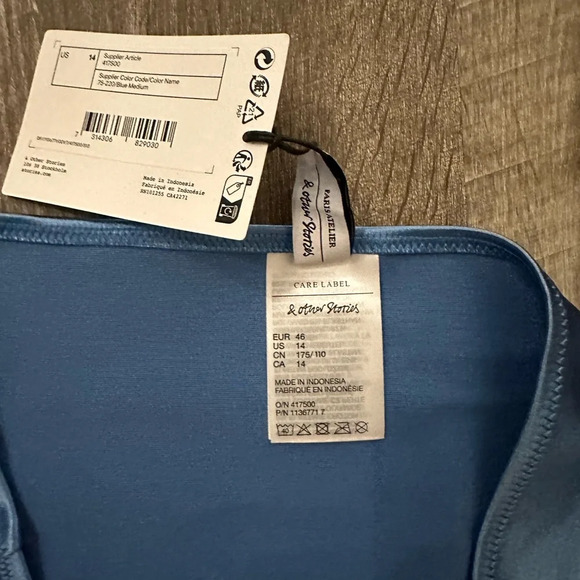 Blue bikini bottoms by Paris atelier NWT - Picture 2 of 4